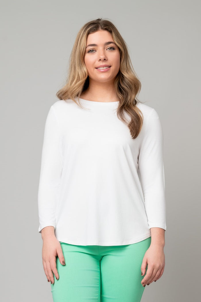 Juliana 3/4 Sleeve Hi-Lo Tee