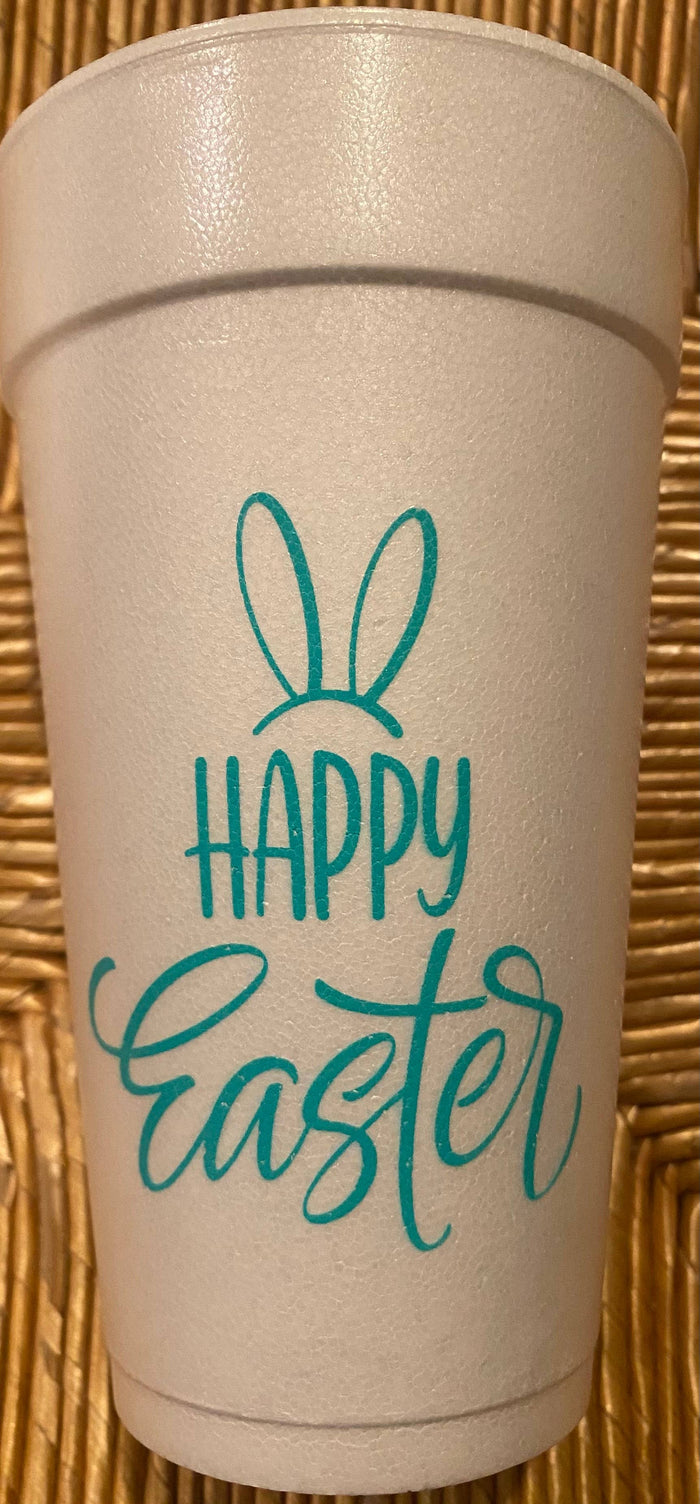 Happy Easter Styrofoam Cups