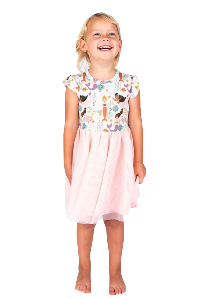 Match with Me Making Waves Mermaid Child's Twirl Dress