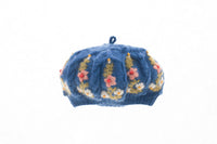 French Knot Eleanor Beret - Blue