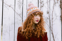 French Knot Suffolk Sheep Hat - Mauve