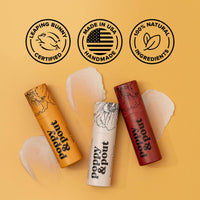 Poppy & Pout Lip Balm, Wild Honey