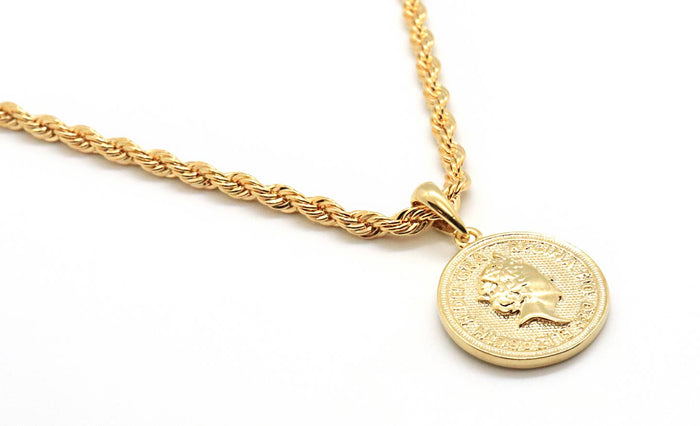 She is a Queen Coin Necklace