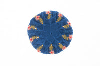 French Knot Eleanor Beret - Blue