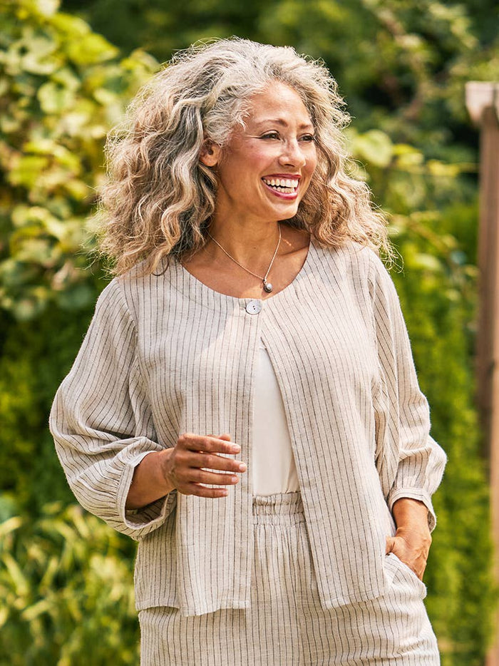 Coastal Stripe Cover Up by April Cornell