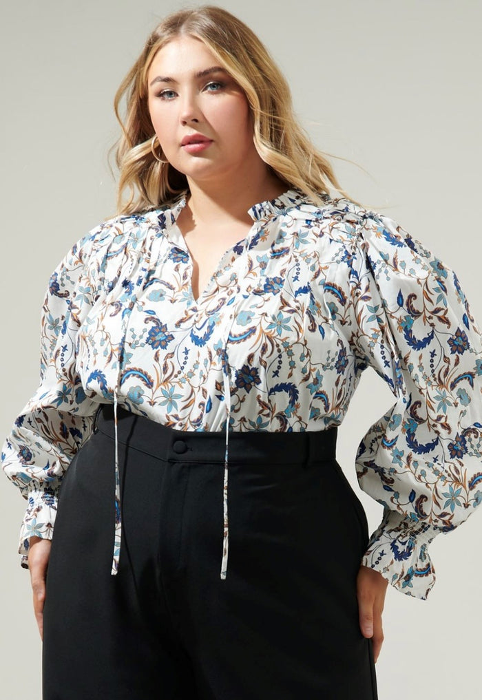 Blanche Floral Long Sleeve Blouse