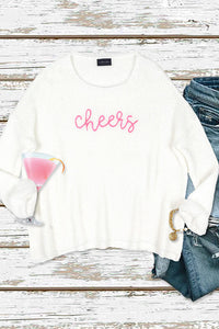 Wooden Ships Cheers Embroidered Crew Sweater