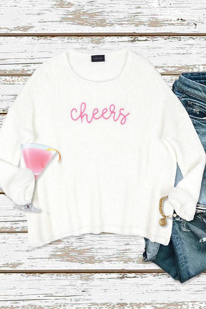 Wooden Ships Cheers Embroidered Crew Sweater