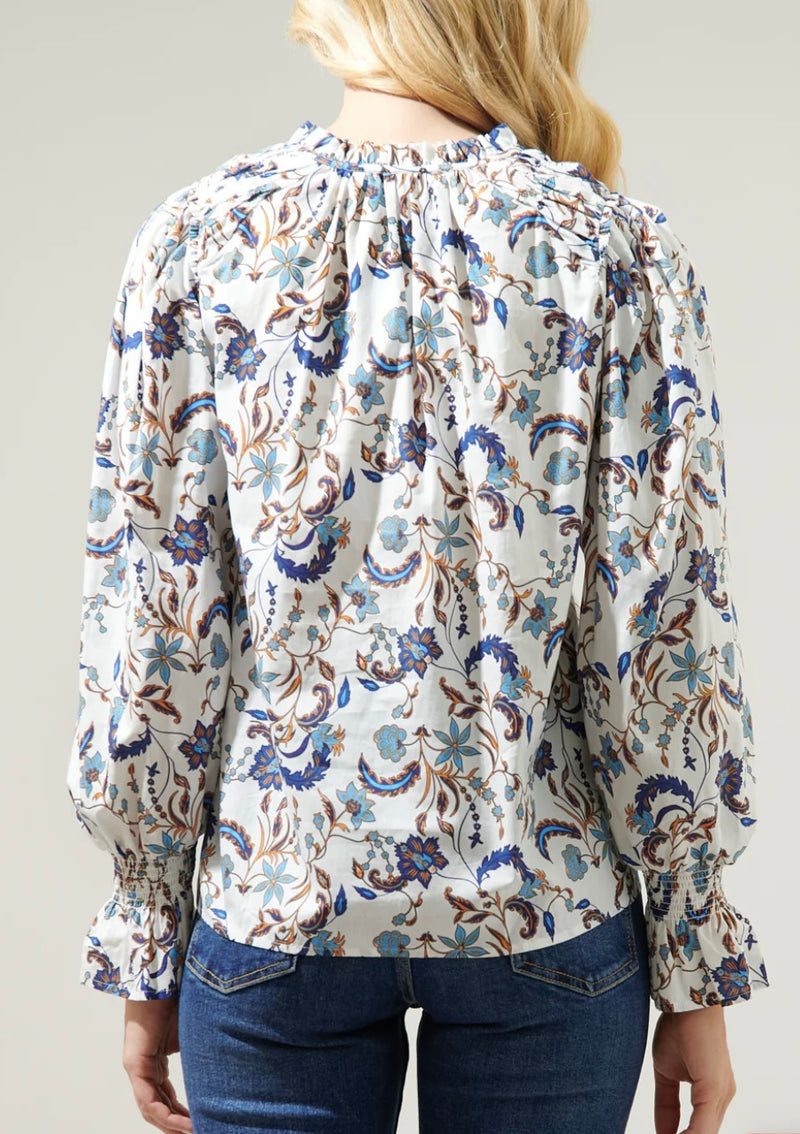 Blanche Floral Long Sleeve Blouse