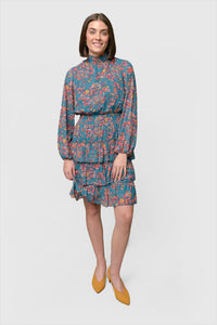 Tiered Jacquard Smocked Dress by Nanette Lepore