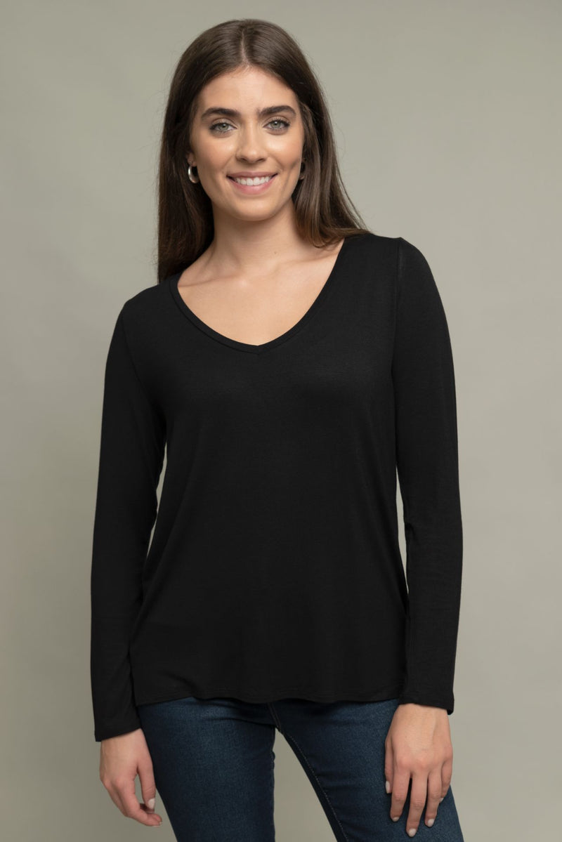 Annaleigh Long Sleeve V-Neck Tee