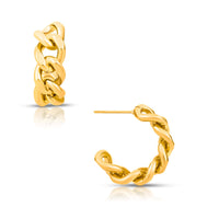 Ellie Vail - Braxton Chain Hoop Earring