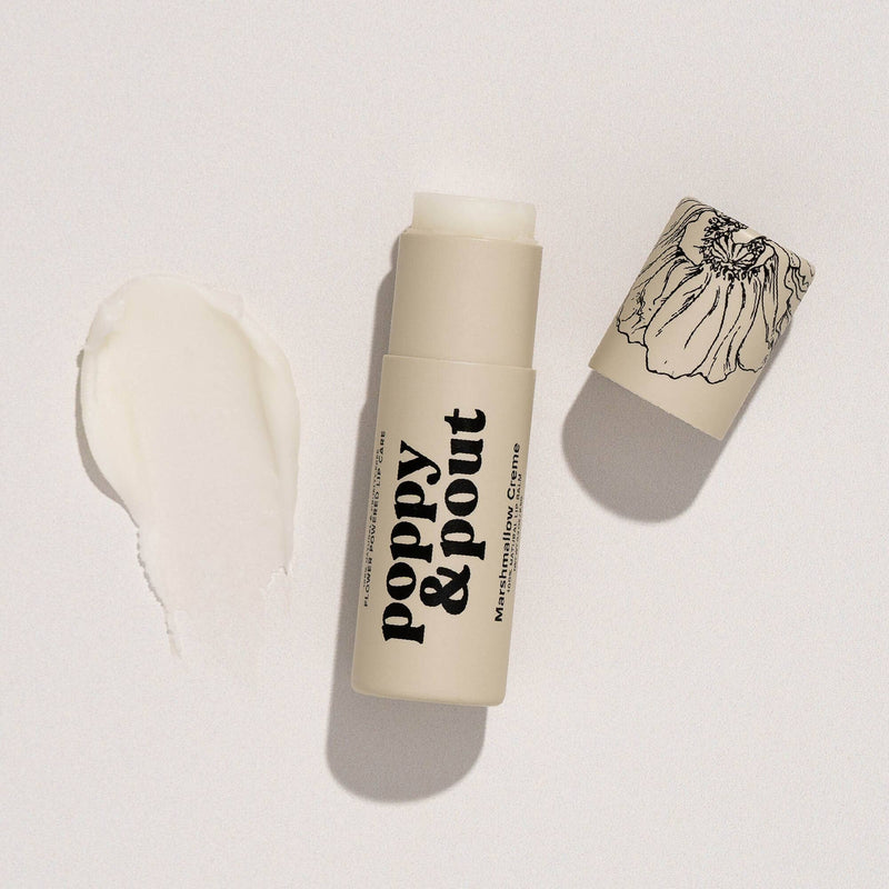 Poppy & Pout Lip Balm, Marshmallow Creme