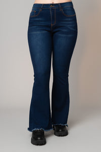 Mari Sateen Stretch Flare Jean