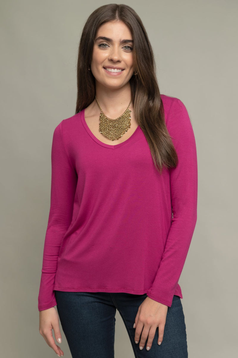 Annaleigh Long Sleeve V-Neck Tee