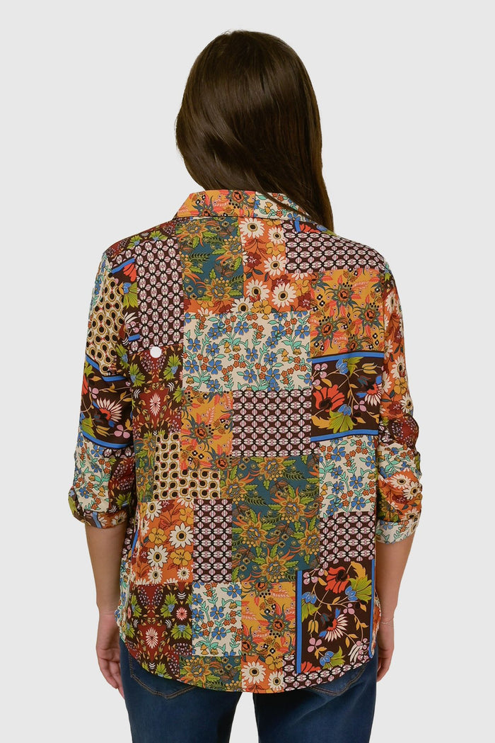 Patchwork Crepe Popover