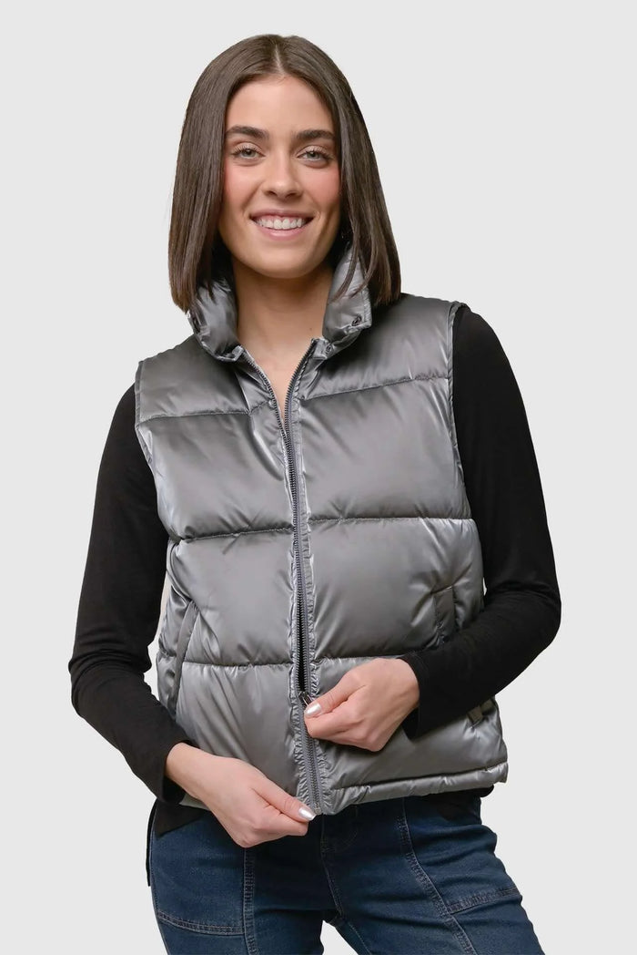 Gunmetal Gray Puffer Vest